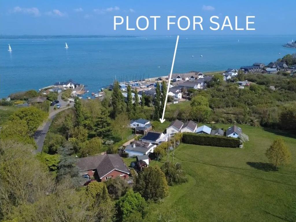 Lot: 92 - LAND WITH PLANNING FOR A DETACHED CHALET STYLE HOME - A View of the Site from the Air